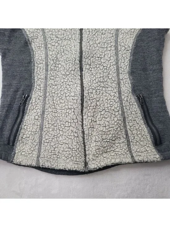 Kuhl Women's Gray Sherpa Fleece Zip-Up Vest Size S - Picture 5 of 12